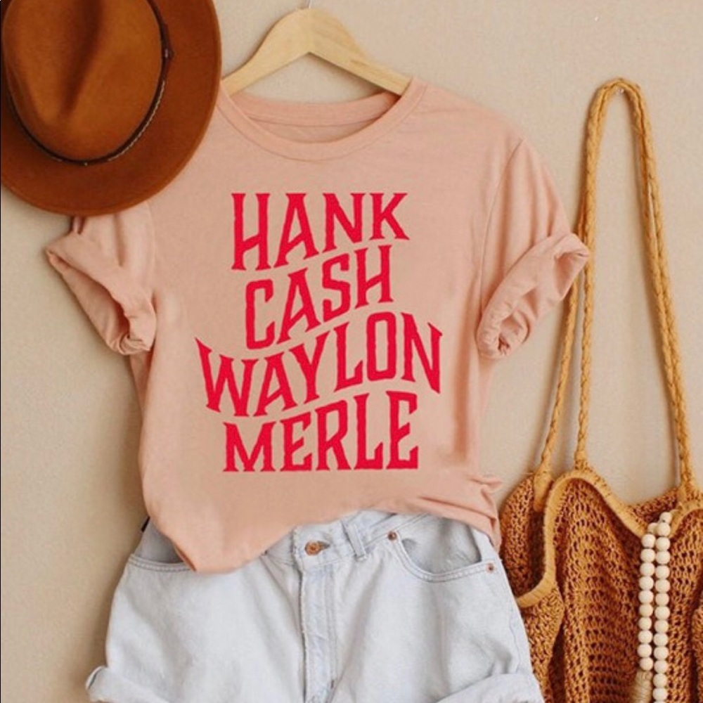 Hank, Waylon, Cash short sleeve tee